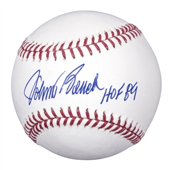 Johnny Bench Single Signed Baseball (PSA/DNA 9.5)